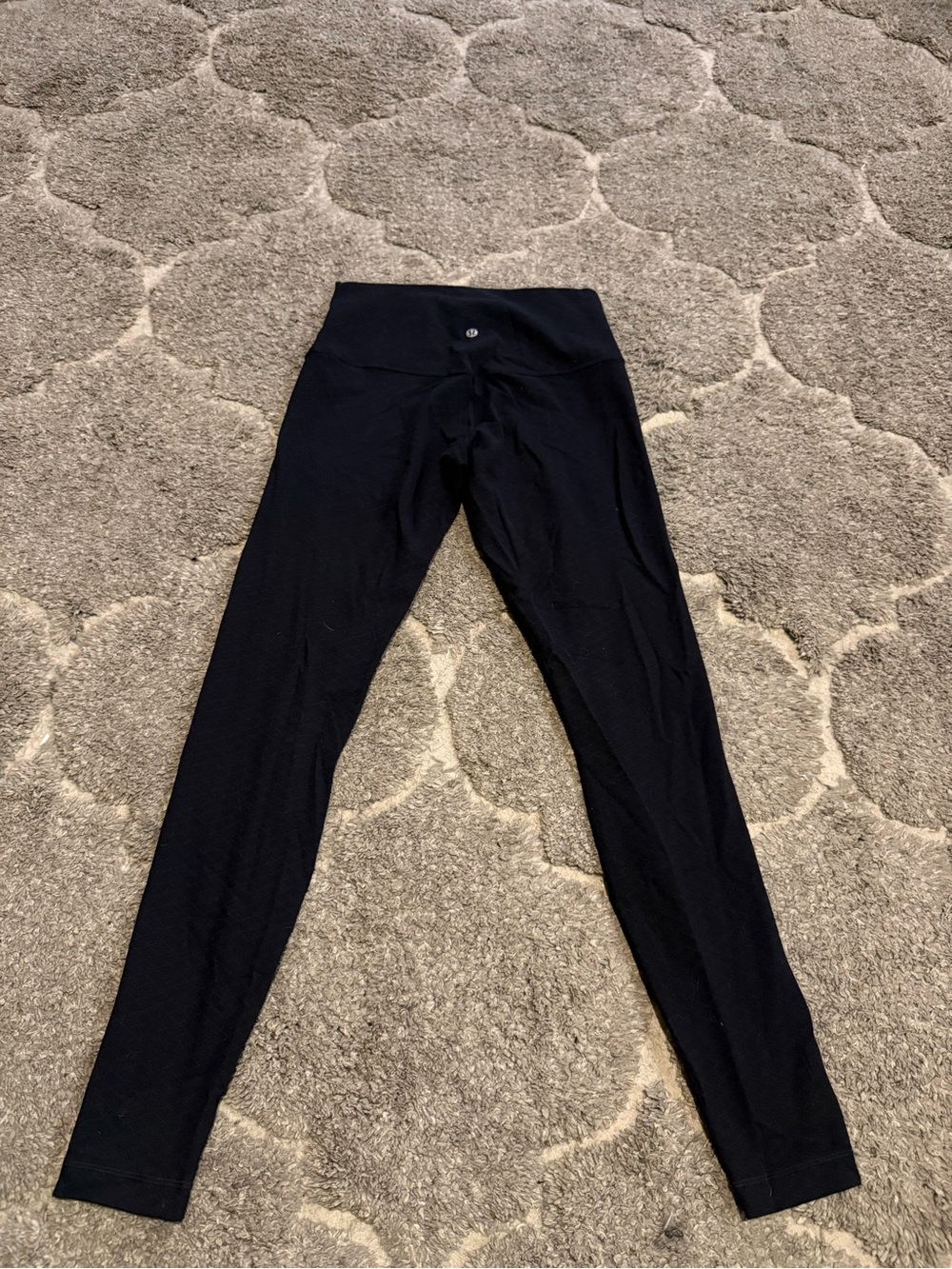 Lululemon Athletica Black Align Leggings with pattern